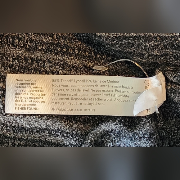 Eileen Fisher Striped Wrap Vneck Top - Picture 5 of 5